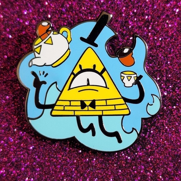 Gravity Falls Bill Cipher Villain Triangle Hard Enamel Pin - Picture 1 of 3
